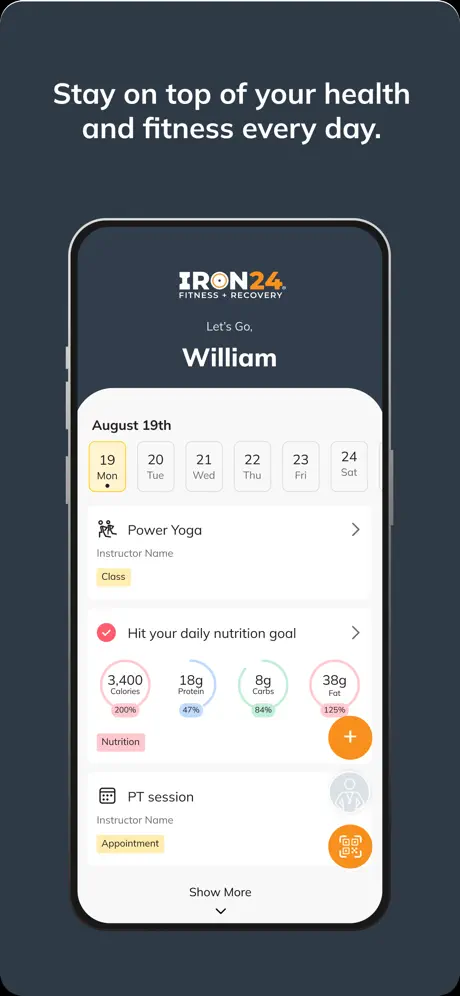 Follow workouts on the go